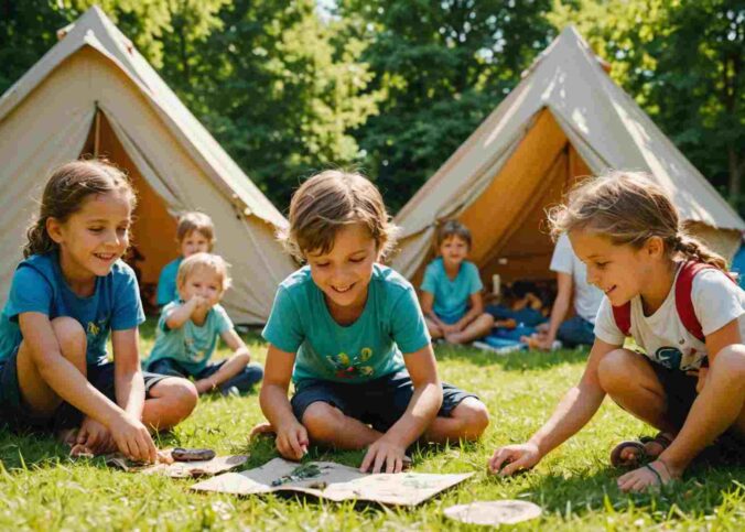 Découverte des trésors estivaux en colonies de vacances pour enfants